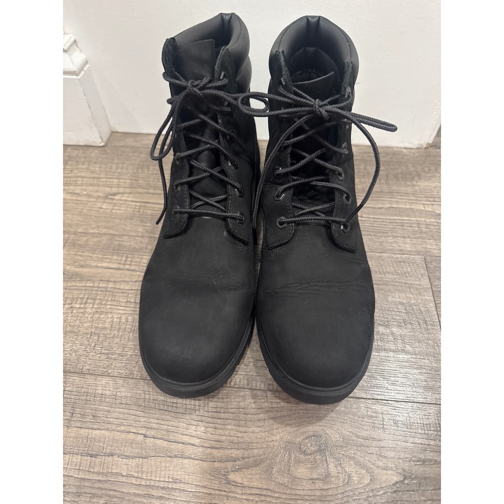 Timberland 6 Inch Premium Waterproof Boots Black Nubuck Leather A156S Womens 11